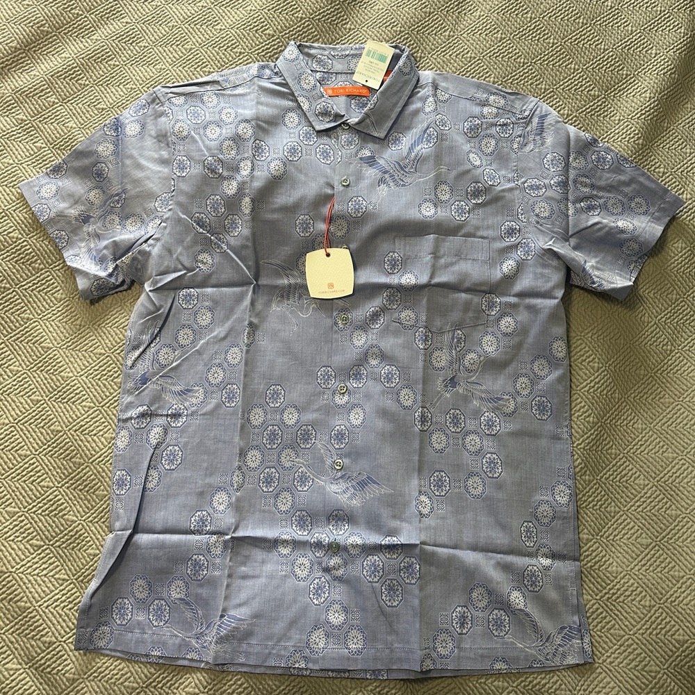 Men’s Tori Richard shirt sleeve button up shirt